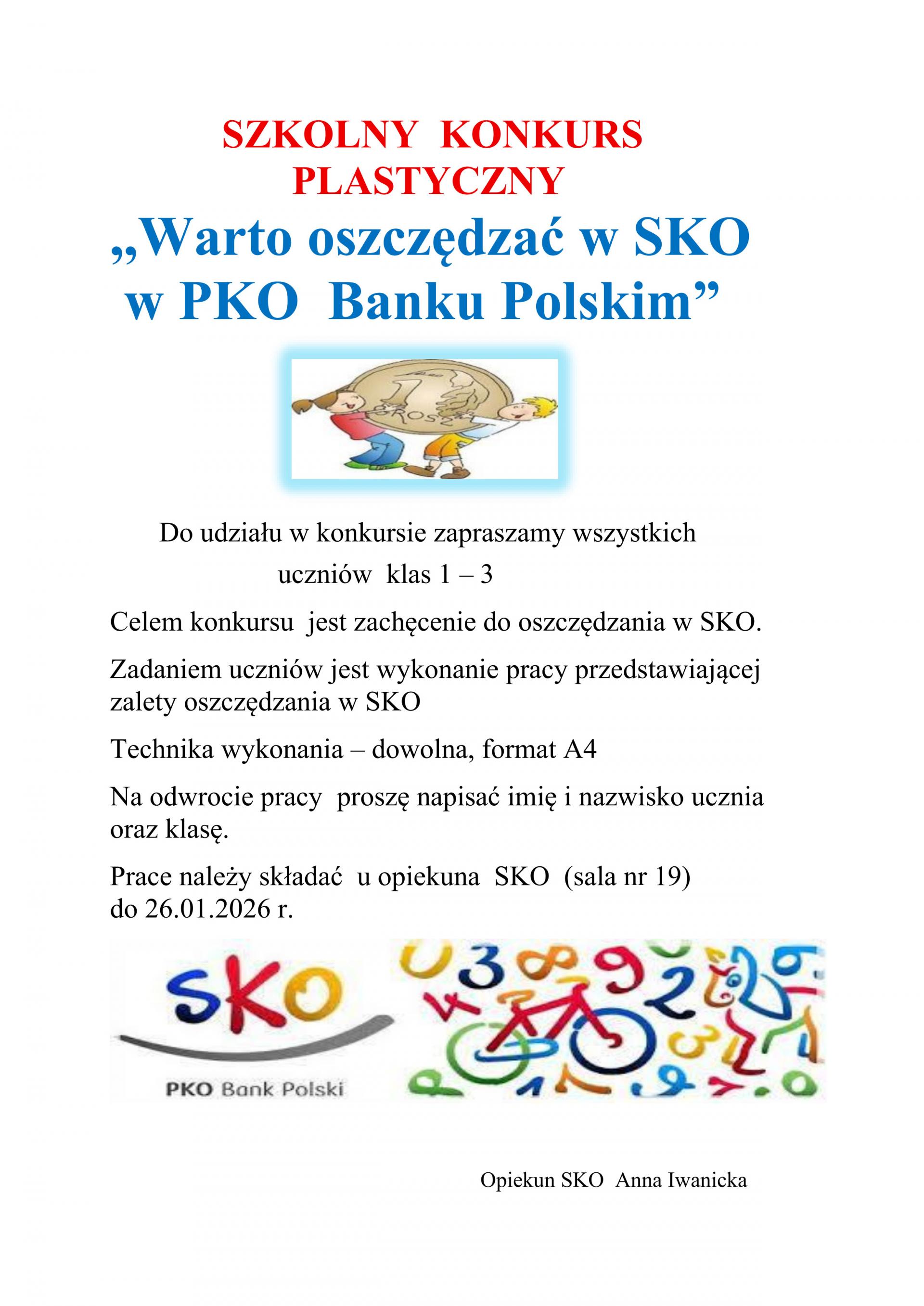 Konkurs plastyczny SKO