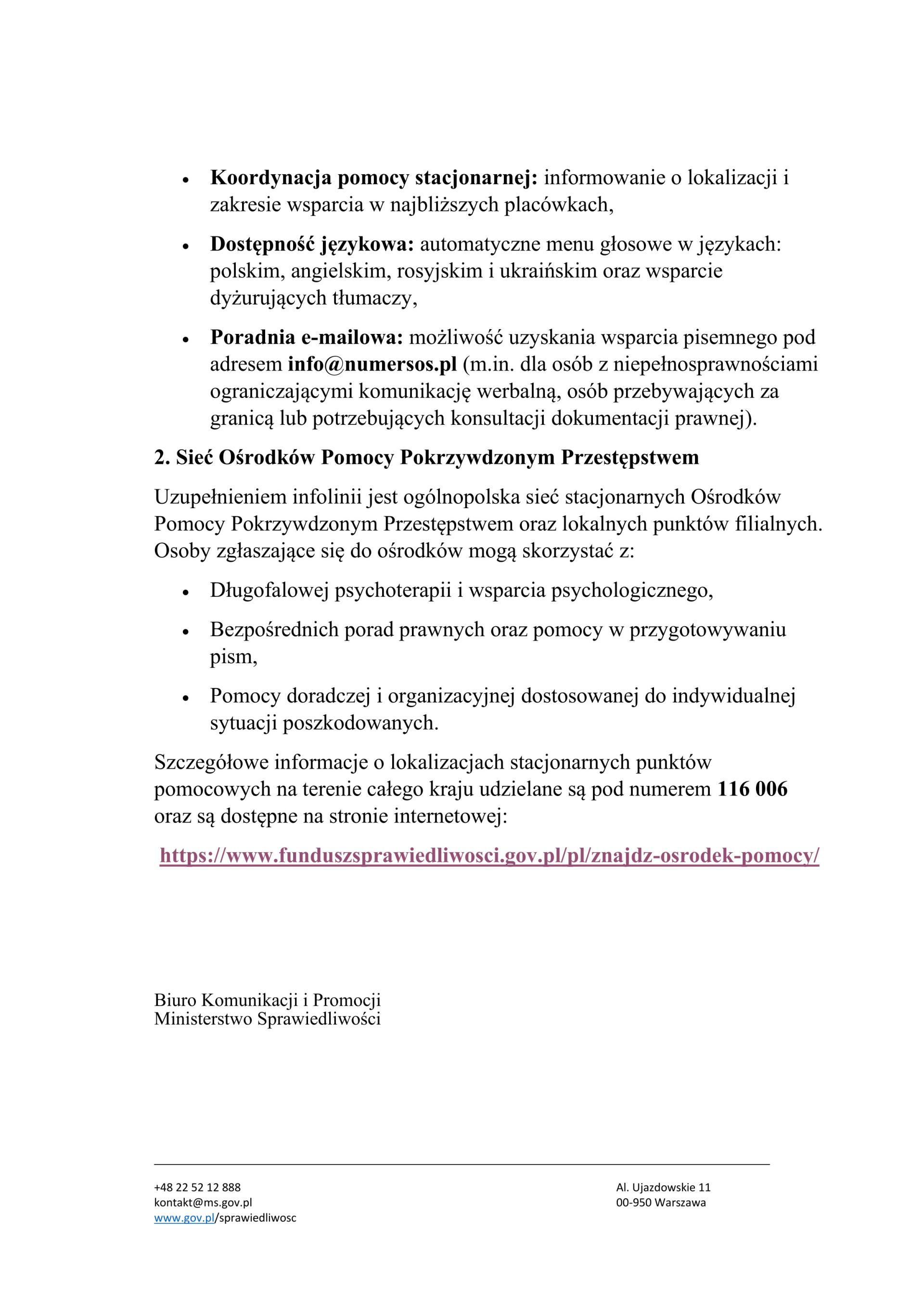 Ważne informacje.